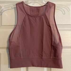 Lululemon High Neck Sports Bra with Mesh Panels